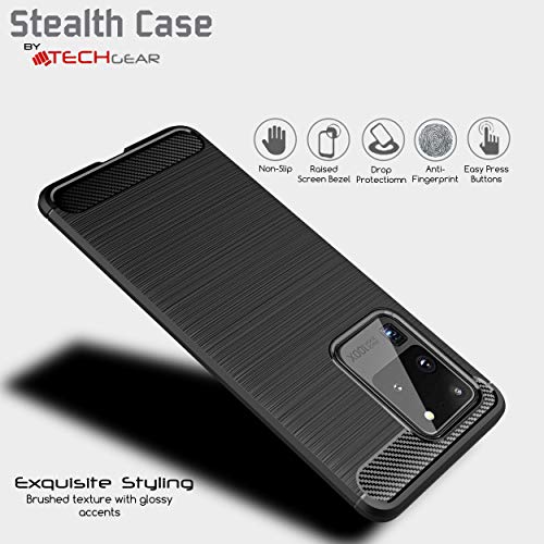[Stealth Case] Samsung Galaxy S21 Soft Protective Slim Cover with Carbon Fibre Detailing
