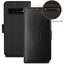 [Wallet Case] Protective Cover with Cash & Card Holder, Stand and Wrist Strap For Samsung Galaxy S10