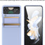 Samsung Galaxy Z Flip 4 Screen Protector Case, Z Flip 4 Case with Stylish Leather Hinge & Metal Trim, Hard PC Shockproof [Screen Protector] Case