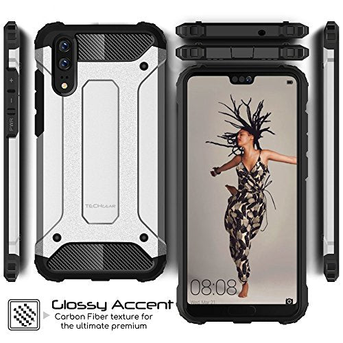 [Tough Armoured Case] ShockProof Dual-Layer Protective Heavy Duty Cover for Huawei P20