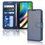 [Wallet Case] Protective Cover with Cash & Card Holder, Stand and Wrist Strap For Motorola Moto G9 Plus
