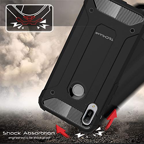 [Tough Armoured Case] ShockProof Dual-Layer Protective Heavy Duty Cover for Huawei Huawei Y6 / Y6s 2019