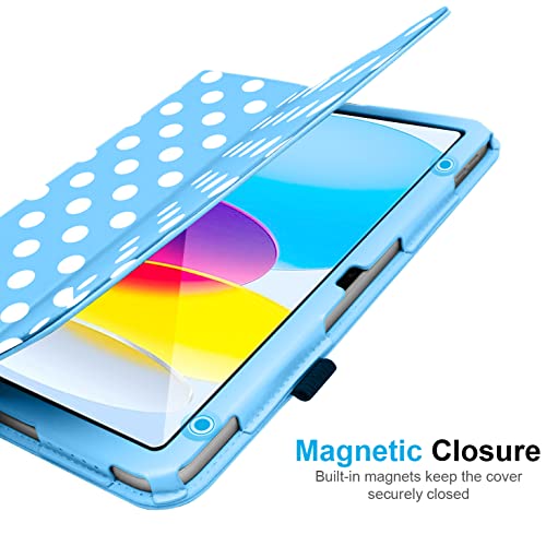 [Folio Case] Smart Cover Stand with Auto Sleep/Wake & Hand Strap For Apple iPad 11th & 10th Generation, iPad 2025 / 2022
