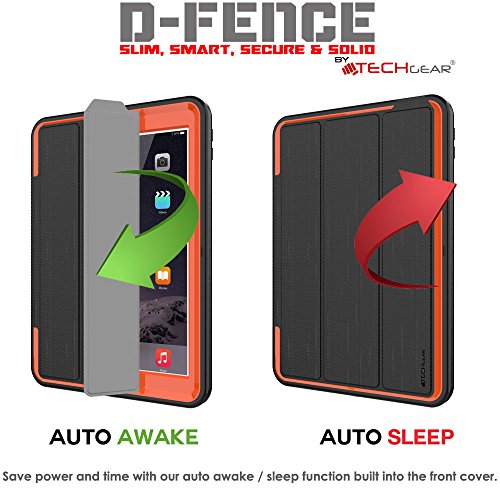 [D-FENCE Case] Tough & Rugged Smart Case For Apple iPad 9.7" (2018 / 2017)