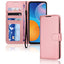 [Wallet Case] Protective Cover with Cash & Card Holder, Stand and Wrist Strap For Huawei P Smart 2021