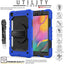 [UTILITY Case] Full Body Shockproof Case with Stand, Hand & Shoulder Strap for Samsung Galaxy Tab A 8.0 2019 (SM-T290 / SM-T295)