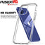 [Fusion HD Case] Shockproof Fused Gel Bumper & Hard Back Slim Clear Cover for iPhone 12