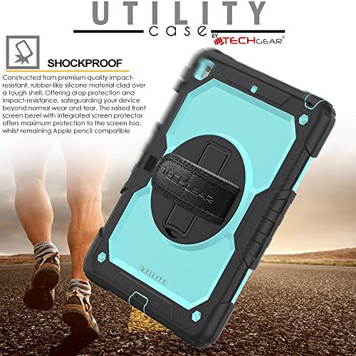 [UTILITY Case] Full Body Shockproof Case with Stand, Hand & Shoulder Strap for Apple iPad 10.2" 2021 - 2019 [9th/8th/7th Generation]