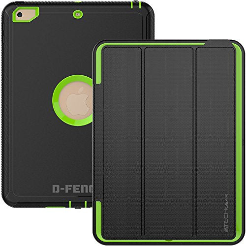 [D-FENCE Case] Tough & Rugged Smart Case For Apple iPad 9.7" (2018 / 2017)