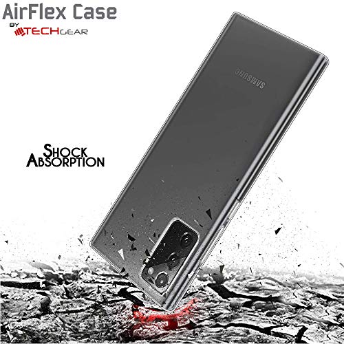 [AirFlex Case] Crystal Clear Slim & Light, Protective,  Soft Gel Cover for Samsung Galaxy Note 20