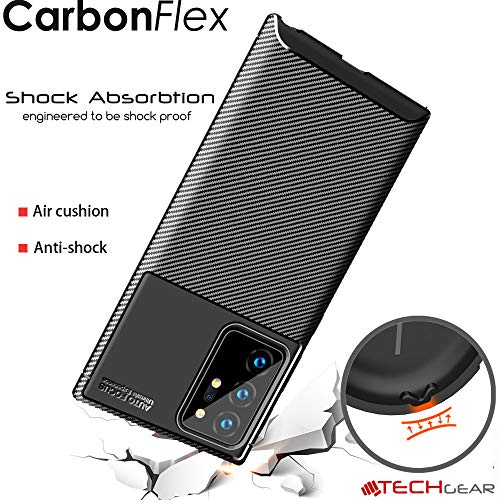[CarbonFlex Case] Premium Shockproof Soft Slim Cover with Carbon Fibre Effect For Samsung  Galaxy Note 20 Ultra