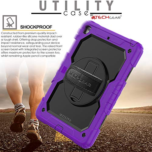 [UTILITY Case] Full Body Shockproof Case with Stand, Hand & Shoulder Strap for Apple iPad 10.2" 2021 - 2019 [9th/8th/7th Generation]