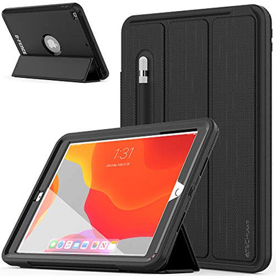 [D-FENCE Case] Tough & Rugged Smart Case For Apple iPad 10.2" 9th, 8th, 7th Generation