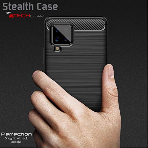[Stealth Case] Samsung Galaxy A42 5G Soft Protective Slim Cover with Carbon Fibre Detailing