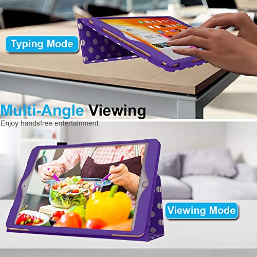 [Folio Case] Smart Cover Stand with Auto Sleep/Wake & Hand Strap For Apple iPad 10.2" 2021 / 2020 / 2019 [9th / 8th / 7th Generation]