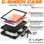 [G-SHOCK Case] Heavy Duty Long Survival Screen Protector Case for iPad 10.2" 2021, 2020, 2019 [9th/8th/7th Generation]