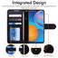 [Wallet Case] Protective Cover with Cash & Card Holder, Stand and Wrist Strap For Huawei P Smart 2021