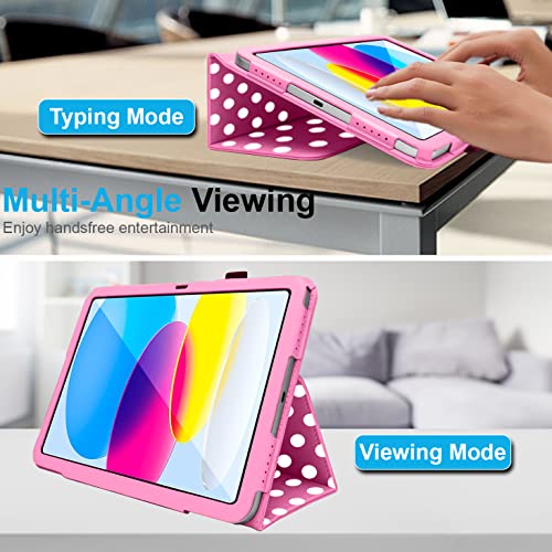 [Folio Case] Smart Cover Stand with Auto Sleep/Wake & Hand Strap For Apple iPad 11th & 10th Generation, iPad 2025 / 2022