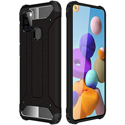 [Tough Armoured Case] ShockProof Dual-Layer Protective Heavy Duty Cover for Samsung Galaxy A21s