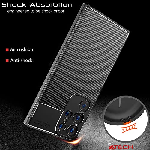 [CarbonFlex Case] Premium Shockproof Soft Slim Cover with Carbon Fibre Effect For Samsung  Galaxy S23 Ultra