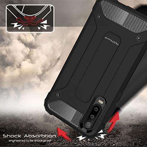 [Tough Armoured Case] ShockProof Dual-Layer Protective Heavy Duty Cover for Huawei P30