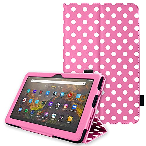 [Folio Case] Smart Cover Stand with Auto Sleep/Wake & Hand Strap For Amazon Fire HD 10" / HD 10" Plus (2021/11th Generation)