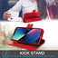 [Leather Wallet Case] Genuine Leather [RFID Blocking] Magnetic Flip Case with Card & Slots and Stand For iPhone 13 6.1"