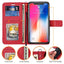 [Wallet Case] Protective Cover with Cash & Card Holder, Stand and Wrist Strap For Apple iPhone XS Max