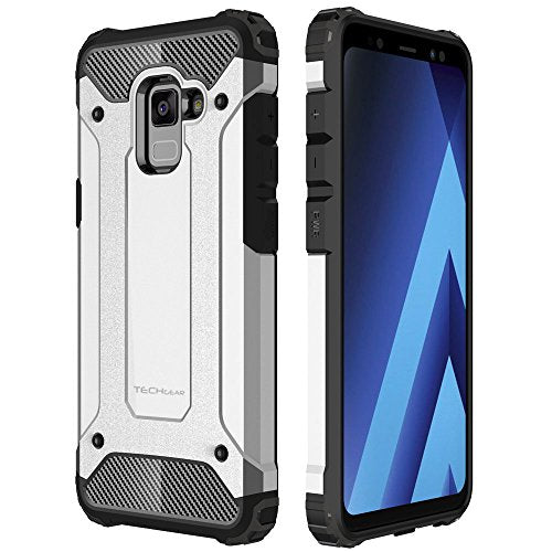 [Tough Armoured Case] ShockProof Dual-Layer Protective Heavy Duty Cover for Samsung Galaxy A8 2018