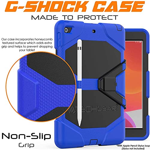 [G-SHOCK Case] Heavy Duty Long Survival Screen Protector Case for iPad 10.2" 2021, 2020, 2019 [9th/8th/7th Generation]