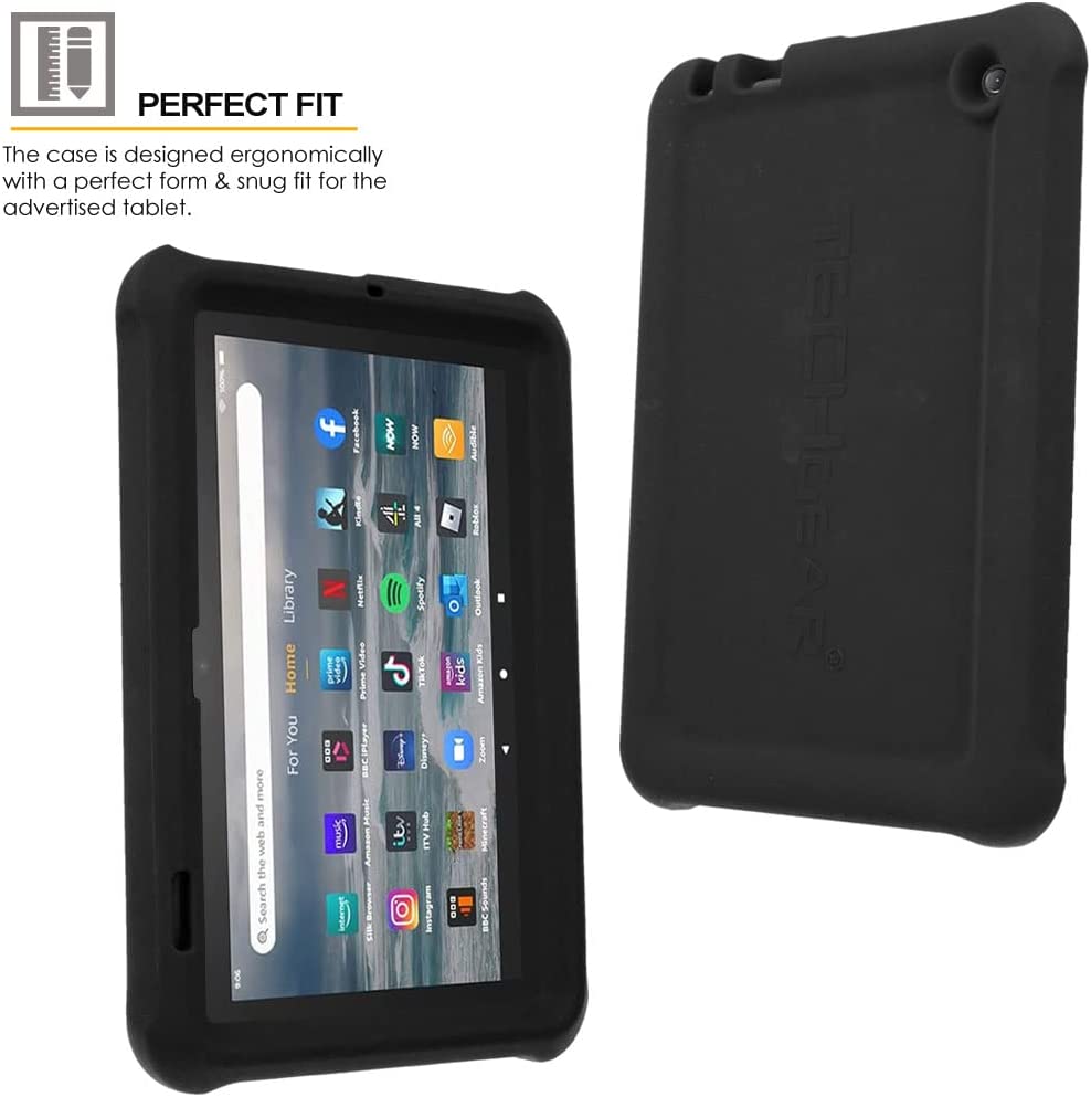 [Bumper Case] Shockproof Soft Easy Grip Case for Amazon Fire 7" (2022 / 12th Generation)