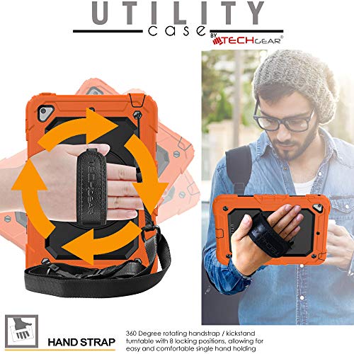 [UTILITY Case] Full Body Shockproof Case with Stand, Hand & Shoulder Strap for Apple iPad Mini 5 / iPad Mini 4