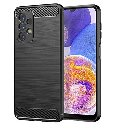 [Stealth Case] Samsung Galaxy A23 5G Soft Protective Slim Cover with Carbon Fibre Detailing