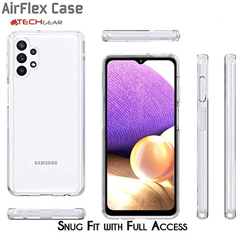 [AirFlex Case] Crystal Clear Slim & Light, Protective,  Soft Gel Cover for Samsung Galaxy A32 5G