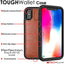 Tough Armoured Wallet 360 ShockProof Case with Card Slots & Stand for Apple iPhone XS Max