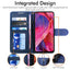 [Wallet Case] Protective Cover with Cash & Card Holder, Stand and Wrist Strap For Samsung Galaxy A54 5G