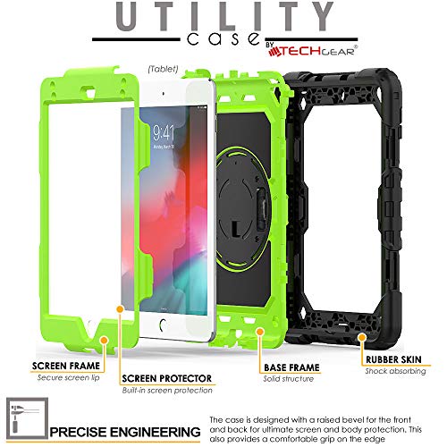 [UTILITY Case] Full Body Shockproof Case with Stand, Hand & Shoulder Strap for Apple iPad Mini 5 / iPad Mini 4