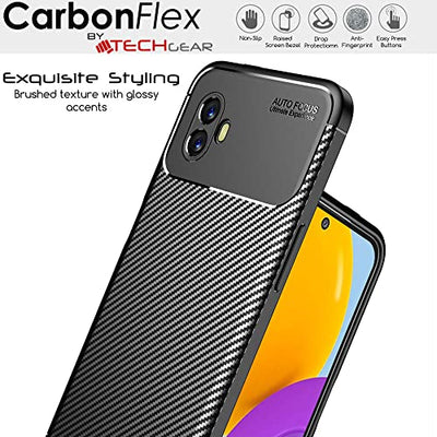 [CarbonFlex Case] Premium Shockproof Soft Slim Cover with Carbon Fibre Effect For Samsung Galaxy XCover 6 Pro