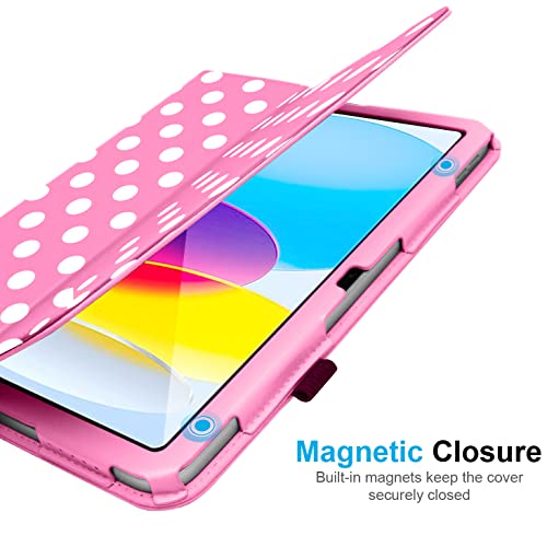 [Folio Case] Smart Cover Stand with Auto Sleep/Wake & Hand Strap For Apple iPad 11th & 10th Generation, iPad 2025 / 2022