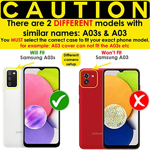 [Tough Armoured Case] ShockProof Dual-Layer Protective Heavy Duty Cover for Samsung Galaxy A03s