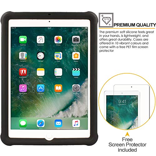 [Bumper Case] Shockproof Soft Easy Grip Case for Apple iPad 9.7" (2018/2017)