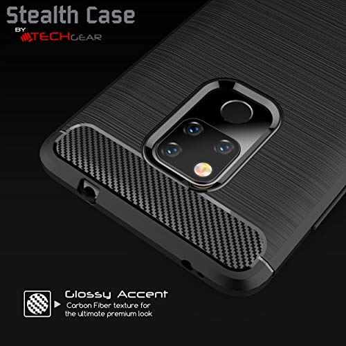 [Stealth Case] Huawei Mate 20 Soft Protective Slim Cover with Carbon Fibre Detailing