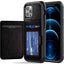 Tough Armoured Wallet 360 ShockProof Case with Card Slots & Stand for Apple iPhone 12 Pro Max