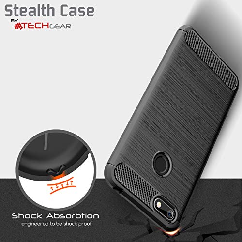 [Stealth Case] Motorola Moto E6 Play Soft Protective Slim Cover with Carbon Fibre Detailing