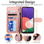 [Wallet Case] Protective Cover with Cash & Card Holder, Stand and Wrist Strap For Samsung Galaxy A22 5G