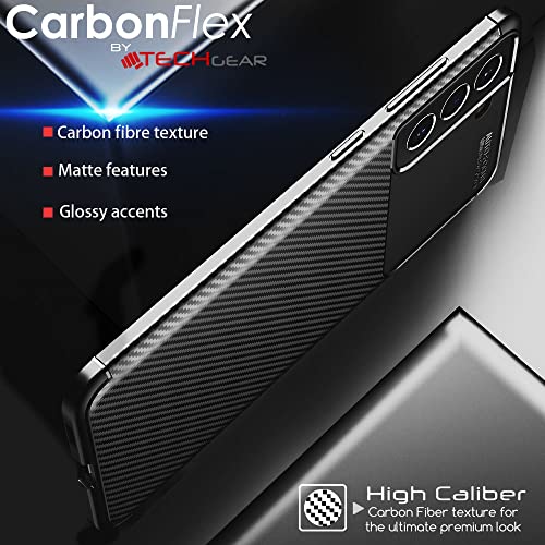 [CarbonFlex Case] Premium Shockproof Soft Slim Cover with Carbon Fibre Effect For Samsung  Galaxy S21 FE