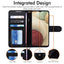 [Wallet Case] Protective Cover with Cash & Card Holder, Stand and Wrist Strap For Samsung Galaxy A12