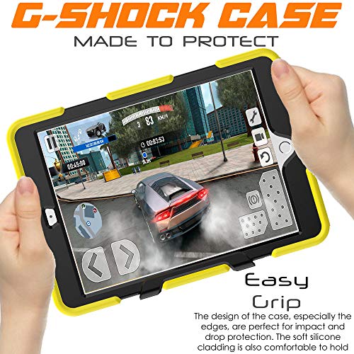 [G-SHOCK Case] Heavy Duty Long Survival Screen Protector Case for iPad 10.2" 2021, 2020, 2019 [9th/8th/7th Generation]
