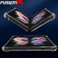 [Fusion HD Case] Shockproof Fused Gel Bumper & Hard Back Slim Clear Cover for Samsung Galaxy Z Fold 4