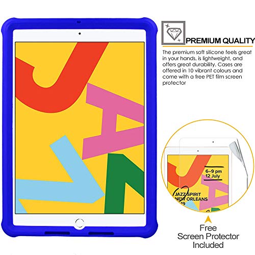 [Bumper Case] Shockproof Soft Easy Grip Case for Apple iPad 10.2", 9th / 8th / 7th Generation